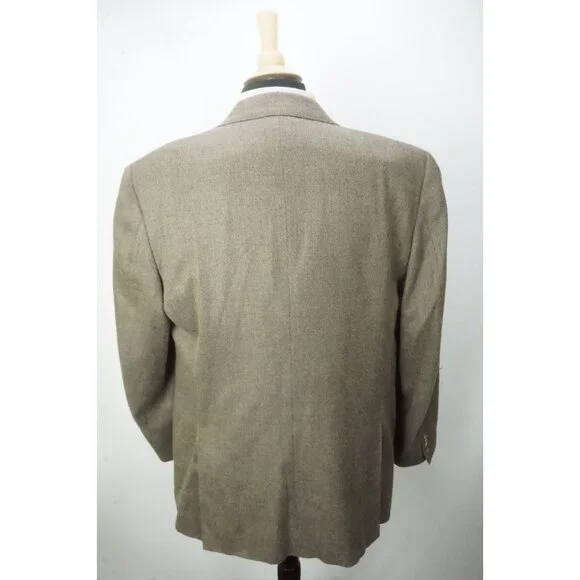 Canali Silk Blend Woven Brown Sport Coat Jacket Sz 44R